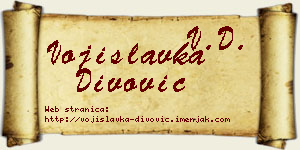 Vojislavka Divović vizit kartica